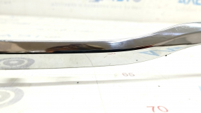 Molding rear bumper central Mercedes W213 E 17-20 chrome, Luxury, broken fasteners, scratches