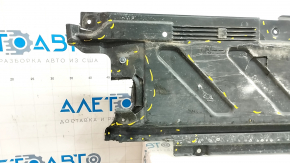 Right underbody protection Mercedes W213 E 17-23 cracks, breaks Used