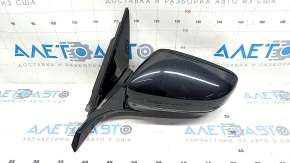 Left side mirror BMW 7 G11 G12 16-22 9 pins, black, bottom black gloss, turn signal, auto-dimming, camera, BSM Used