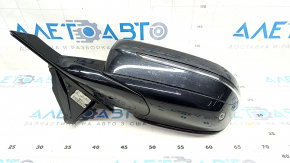 Left side mirror BMW 7 G11 G12 16-22 9 pins, black, bottom black gloss, turn signal, auto-dimming, camera, BSM Used