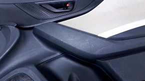 Door trim card front right Subaru Impreza 17- GK black with gray insert cloth, armrest gray leather, molding handle carbon, dents, bumps, scuffs, abrasions, scratches Used