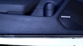 Door trim card front left Subaru Legacy 15-19 black with black insert leather, armrest black leather, molding dark wood structure, handle chrome, for seat memory, Harman/Kardon, scratches,