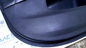 Door trim card front left Dodge Journey 11- black with black insert leather, armrest black leather, black stitching, dents, abrasions, bumps, scratches Used
