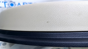 Door trim card front left Dodge Journey 11- black with light beige insert leather, armrest beige leather, beige stitching, scuffs, scratches Used