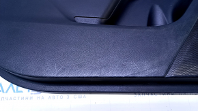 Door trim card front left Subaru Impreza 17- GK black with black insert cloth, armrest black leather, molding carbon, dent, scratches, scuffs, bumps, abrasions Used