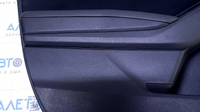 Door trim card front left Subaru Impreza 17- GK black with black insert cloth, armrest black leather, molding carbon, dent, scratches, scuffs, bumps, abrasions Used
