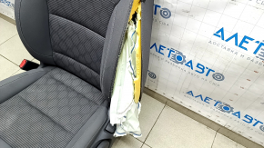 Driver's seat Kia Niro 17-22 HEV, PHEV without AIRBAG, cloth, combined gray, mechanical, shot, for dry cleaning Used