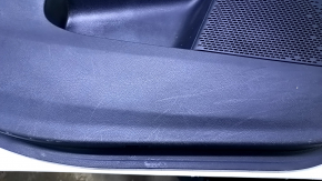 Door trim card front left Dodge Journey 11- black with black insert leather, armrest black leather, black stitching, scuffs, scratches Used