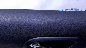 Door trim card front left Dodge Journey 11- black with black insert leather, armrest black leather, black stitching, dent, scuff, abrasions, scratches Used