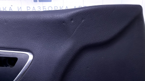 Door trim card front left Mercedes CLA 14-19 black with black insert leather, armrest black leather, for seat memory, dent, bumps, scuffs, scratches Used