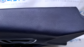Door trim card front left Mercedes CLA 14-19 black with black insert leather, armrest black leather, for seat memory, dent, bumps, scuffs, scratches Used