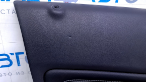 Door trim card front left Mercedes CLA 14-19 black with black insert leather, armrest black leather, for seat memory, dent, bumps, scuffs, scratches Used