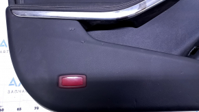 Door trim card front left Mercedes CLA 14-19 black with black insert leather, armrest black leather, for seat memory, dent, bumps, scuffs, scratches Used
