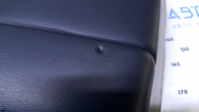 Door trim card front left Dodge Grand Caravan 11-20 gray with black leather insert, armrest black leather, molding black gloss, scratches, abrasions, butt used