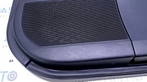 Door trim card front right Lexus RX350 RX450h 10-15 black with black insert leather, armrest gray leather type 1, dents, bumps, scuffs, scratches, abrasions Used