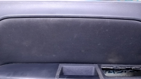 Door trim card front left Dodge Challenger 09-14 prerest black with black insert cloth, armrest black leather, handle trim carbon, chrome on the handle, dents, scratches, abrasions, under x