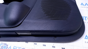 Door trim card front left Dodge Challenger 15-19 rest black with black insert cloth, armrest black leather, dents, scratches, abrasions, for dry cleaning Used