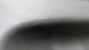 Door trim card rear left Jeep Grand Cherokee WK2 17- black, with black insert leather, armrest leather, molding with chrome, under matte black wood, scratches, for cleaning, whitened plastic Used