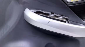 Door trim card front right Toyota Prius 30 10-15 dark gray with black insert leather, armrest black leather, no backlight, scratches, scuffs, rubbed Used