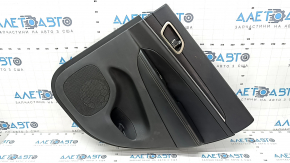 Door trim card rear right Jeep Grand Cherokee WK2 17- black, with black insert leather, armrest leather, molding with chrome, under matt black wood, scratches, for cleaning Used