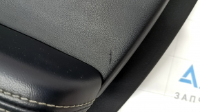 Door trim card rear right Jeep Grand Cherokee WK2 17- black, with black insert leather, armrest leather, molding with chrome, under matt black wood, scratches, for cleaning Used