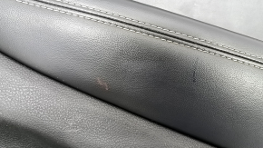 Door trim card rear right Jeep Grand Cherokee WK2 17- black, with black insert leather, armrest leather, molding with chrome, under matt black wood, scratches, for cleaning Used