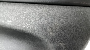 Door trim card rear right Jeep Grand Cherokee WK2 17- black, with black insert leather, armrest leather, molding with chrome, under matt black wood, scratches, for cleaning Used