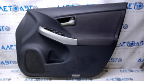 Door trim card front right Toyota Prius 30 10-15 dark gray cloth with dark gray insert cloth, armrest dark gray cloth, worn, scratches Used