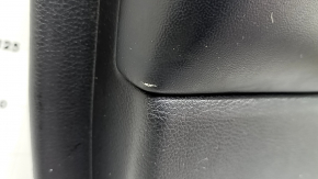 Door trim card front left Jeep Grand Cherokee WK2 17- black with black insert leather, armrest black leather, molding black wood mat, under seat memory, tear, scratches, whitened plastic Used