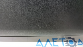 Door trim card front left Jeep Grand Cherokee WK2 17- black with black insert leather, armrest black leather, molding black wood mat, under seat memory, tear, scratches, whitened plastic Used