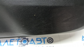 Door trim card front left Jeep Grand Cherokee WK2 17- black with black insert leather, armrest black leather, molding black wood mat, under seat memory, tear, scratches, whitened plastic Used