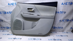 Door trim card front right Toyota Prius V 12-17 gray with gray insert cloth, armrest gray cloth, scuffs, scratches, dent, for dry cleaning Used