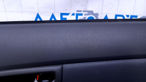 Door trim card front right Toyota Prius 30 10-15 dark gray with dark gray insert leather, armrest dark gray leather, JBL, without backlight, scuffed, dented leather, scratches Used