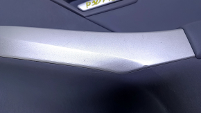 Door trim card front right Toyota Prius 30 10-15 dark gray with dark gray insert leather, armrest dark gray leather, JBL, without backlight, scuffed, dented leather, scratches Used