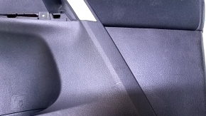 Door trim card front right Toyota Rav4 13-18 black with black insert cloth, armrest black cloth, handle molding beige structure, scratches, abrasions Used