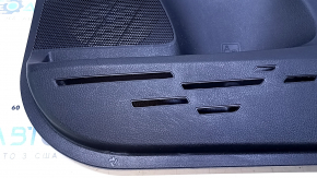 Door trim card front right Toyota Rav4 13-18 black with black insert cloth, armrest black cloth, handle molding beige structure, scratches, abrasions Used
