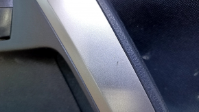 Door trim card front right Toyota Rav4 13-18 black with black insert cloth, armrest black cloth, handle molding beige structure, scratches, abrasions Used