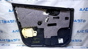 Door trim card front right Toyota Rav4 13-18 black with black insert cloth, armrest black cloth, handle molding beige structure, scratches, abrasions Used