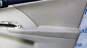 Door trim card front right Toyota Camry v50 12-14 usa beige with beige insert cloth, armrest beige cloth, scratches, nicks, abrasions, pokes, for dry cleaning Used
