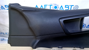 Door trim card front right Toyota Camry v50 12-14 usa beige with black insert leather, armrest beige leather, scuffs, bumps, abrasions Used