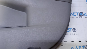 Door trim card front right Toyota Camry v50 12-14 usa gray with black insert leather, armrest gray leather, plastic turned white, scuffs, scratches, nicks Used