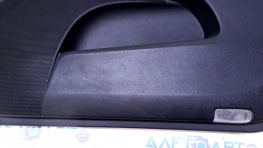 Door trim card front right Toyota Avalon 13-18 black with gray insert, gray leather armrest, defect on armrest leather, scuffs, scratches Used