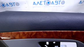 Door trim card front left Toyota Avalon 05-12 gray with gray insert leather, armrest gray leather, molding light wood, without backlight, dent, abrasions, scratches Used