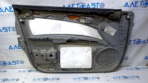 Door trim card front left Toyota Avalon 05-12 gray with gray insert leather, armrest gray leather, molding light wood, without backlight, dent, abrasions, scratches Used
