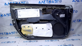 Door trim card front right Toyota Avalon 13-18 black with black insert leather, armrest black leather, scuffs, abrasions, scratches used