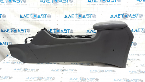 Central console armrest and cup holder Kia Niro 17-22 HEV, PHEV leather, gray, scratches, for cleaning Used