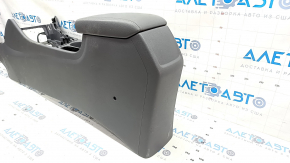 Central console armrest and cup holder Kia Niro 17-22 HEV, PHEV leather, gray, scratches, for cleaning Used