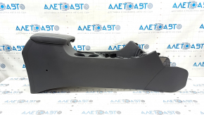 Central console armrest and cup holder Kia Niro 17-22 HEV, PHEV leather, gray, scratches, for cleaning Used