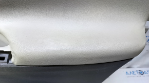 Door trim card front right Toyota Sienna 11-12 gray with beige insert plastic, armrest beige leather, no backlight, scuffs, scratches used