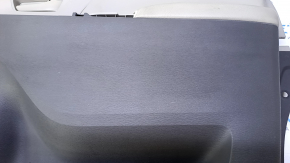 Door trim card front right Toyota Sienna 11-12 gray with beige insert plastic, armrest beige leather, no backlight, scuffs, scratches used